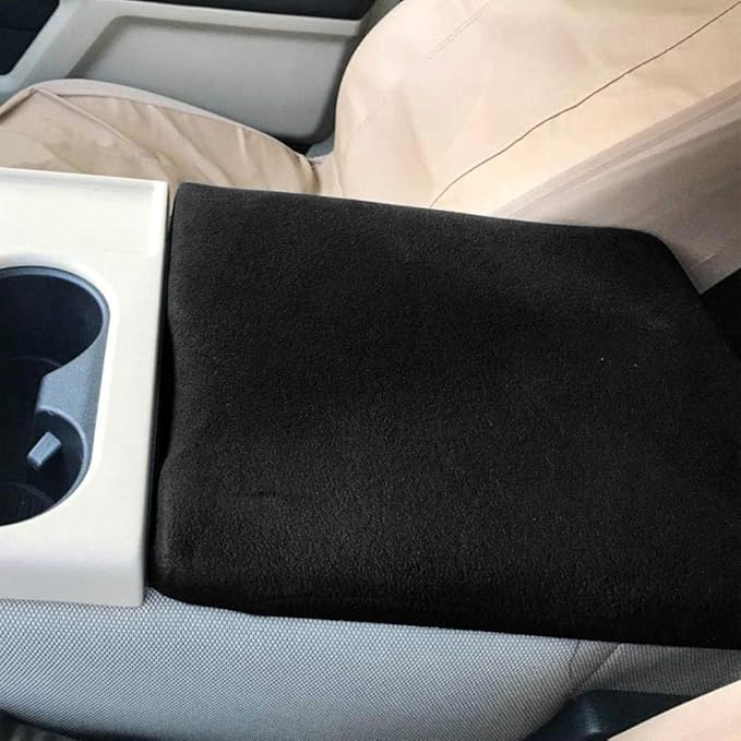 PIT66 Center Armrest Console Lid Cover, Compatible with Ford F150 F250 2014-2023 Black