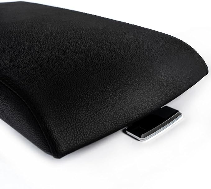 PIT66 Center Console LID, Compatible with Ford Flex 2013-2017, Armrest Cover, Black EA8Z7406024AB DA8Z7406024AC