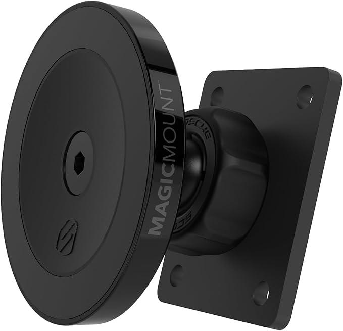 Scosche Heavy Duty MagSafe Mount/Tablet Holder for Car, Magnetic Cell Phone Stand with Extra Strong Magnets and AMPS Mounting Plate for ProClip Vehicle Specific Mount Bases (Base Required)