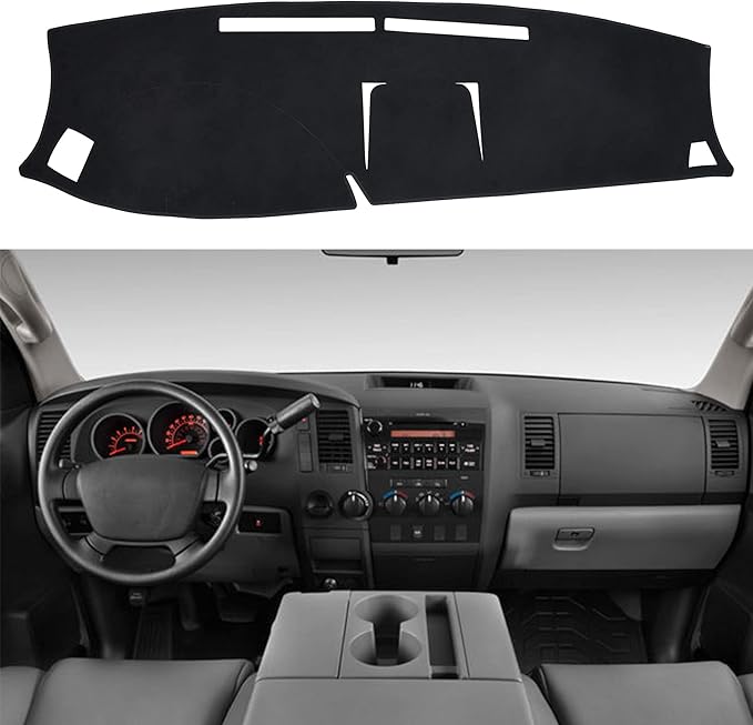 SPEEDWOW Dashboard Dash Board Cover Mat Carpet Compatible with Toyota Tundra 2007-2013