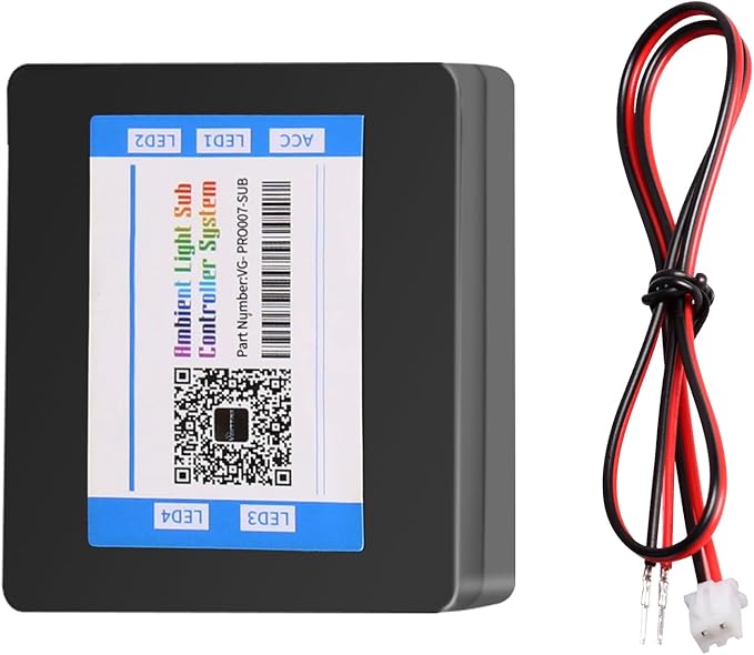 Dreamcolor Acrylic Interior Car LED Strip Light Sub-Control Module, which fit for Dreamcolor Main Controller Connects kit (not Including), Not fit dreamcolor 1 Lights