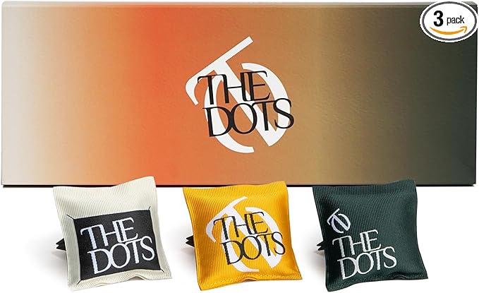 THEDOTS 3 Pack Fabric Car Vent Clips Gift Set, 3 Scents, Long-Lasting Scent, Luxury Car Air Fresheners, Universal Clips for SUV Sedan