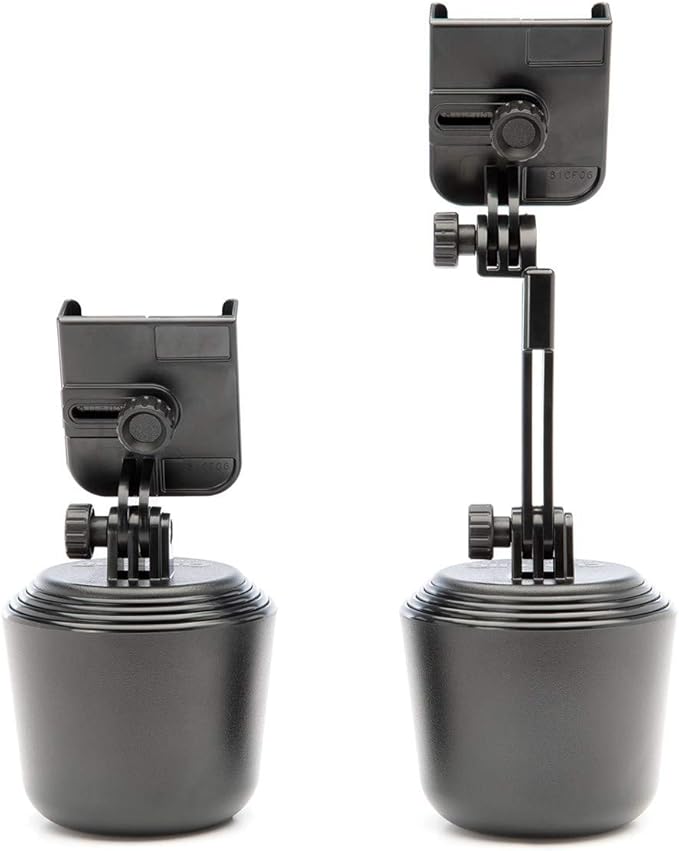 WeatherTech CupFone with Extension – Adjustable, Universal Cup Holder Cell Phone Mount Car & Truck Accessory – Best Design for iPhone & Smartphone Charging – Violet Metal Knobs