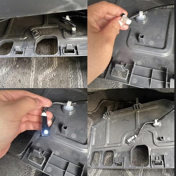 for Toyota RAV4 2019-2024 Blue Footwell Ambient Light - 2PCS Car Interior Lighting Accessory