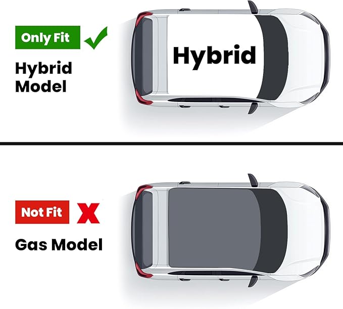 LASFIT Floor Mats for Toyota RAV4 2019-2025 (Only Fit Hybrid & Prime) | Hybrid LE/XLE/XSE/Limited & Prime All Weather TPE Custom Fit Floor Liner for RAV 4 1st and 2nd Row Car Mats Accessories, Black