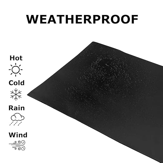 RV Roof Tape, 6" x 25' Black - UV-Resistant Camper Roof Sealant, Stops Leaks - Eternabond Equivalent