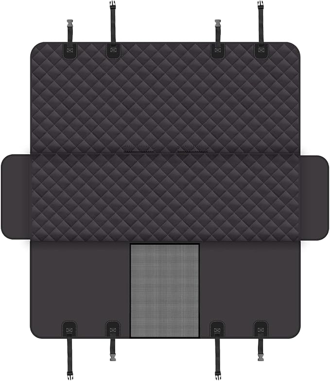 GXT Dog Back Seat Cover Protector for Cars SUV and Trucks with Mesh Window, Scratchproof Nonslip and Waterproof Material