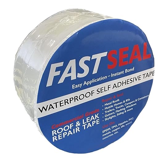 RV Roof Tape, 3" x 50' White - UV-Resistant Camper Roof Sealant, Stops Leaks - Eternabond Equivalent