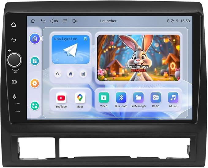 JOYING Car Radio for Toyota Tacoma 2005-2015 Android 13 Car Stereo 9 Inch Head Unit with Carplay & Android Auto, Mirror Link, GPS Navigation, Bluetooth, Volume Knob(JY-TT187N8)