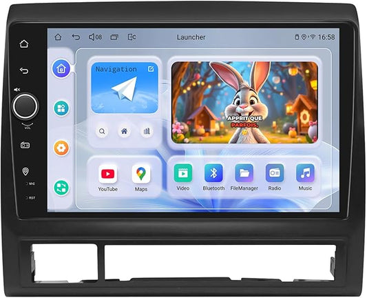 JOYING Car Radio for Toyota Tacoma 2005-2015 Android 13 Car Stereo 9 Inch Head Unit with Carplay & Android Auto, Mirror Link, GPS Navigation, Bluetooth, Volume Knob(JY-TT187N8)