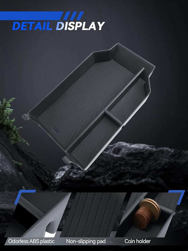 for BMW X3 Center Console Organizer BMW X3 G45 (30 xDrive/M50 xDrive) Accessories Armrest Tray Middle Storage Box Insert Container Durable ABS Plastic