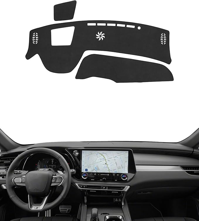 BIBLOZ Dash Cover for Lexus RX RX 350/ RX 350h/ RX 450h+/ RX 500h 2023 2024 2025 2026 Accessories Black Flannel Dashboard Cover Mat Car Dashboard UV Sun