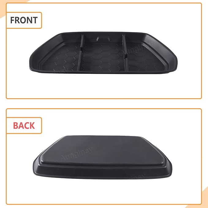 Aunginsy Center Console Dash Organizer Compatible with Nisan Frontier 2022 2023 2024 Pickup Truck Dashboard Table Tray Storage Box Dash Phone Holder Container Insert Box Anti-Slid Soft TPE Accessories