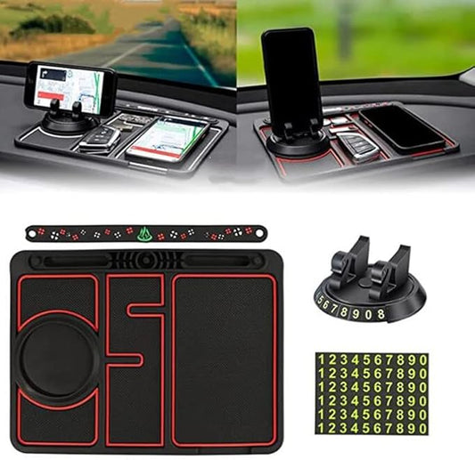 Tumecos Car Non-Slip Mat for Car Dashboard,Dashboard Mat for Car Dashboard Accessories,Dash Cell Phone Mount,Anti-Slip Pat Can Hold Cell Phone, Keys, Sunglasses