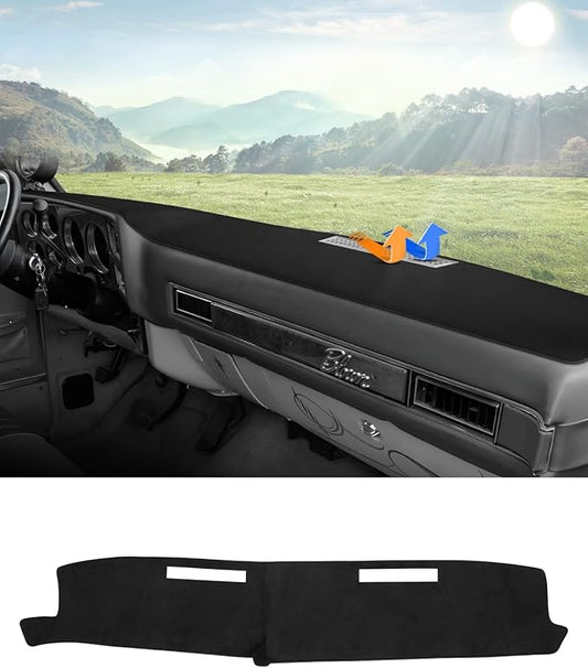 Autorder Dashboard Cover Mat for 1981-1991 Chevrolet Chevy C/K/R/V Series Blazer, GMC C/K/R/V Series Jimmy Accessories Dash Cover Flannel Dash Mat Sunshade Glare UV Rays Protector