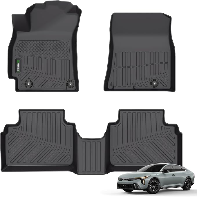 ANBINGO®Fit for Kia K4 Floor Mats 2025-2026 All Weather Mat for K4 TPE Car Mat Rugs for K4 Kia Rubber Trunk Carpet for K4 Automotive Accessories