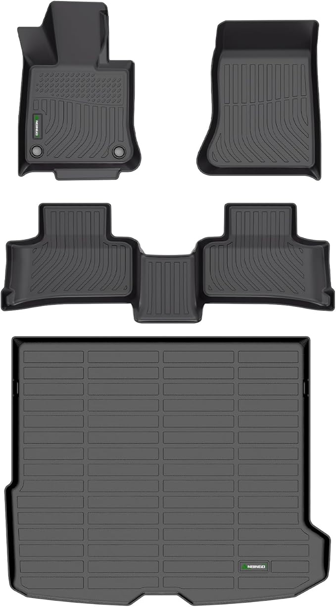 ANBINGO®Fit for Mercedes Benz GLC Floor Mats 2023-2026 (No Coupe & PHEV (350e)) All Weather Rugs for Benz GLC TPE Car Mats for Benz GLC Rubber Trunk Carpet for Benz GLC Automotive Accessories