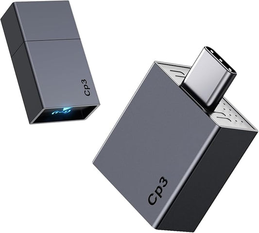 Mini Wireless Carplay Adapter for Apple iPhone,2025 Upgraded Plug and Play Convert Wired to Wireless Car Play Dongle for Cars from 2018 and iOS 10+ USB Type C