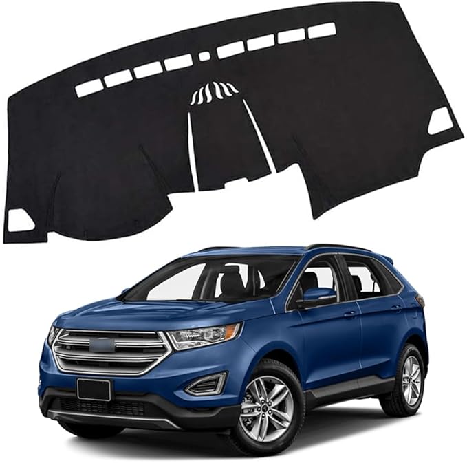 XITER Polyester Dashboard Cover Mat Carpet Dash Nonslip Sun Shade Mat Compatible For Ford 2015-2024 EDGE.