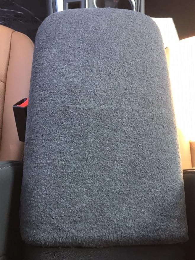 Auto Console Covers- Fits The Chevy Equinox 2018-2024 Center Console Armrest Cover Fleece Fabric (Dark Gray)