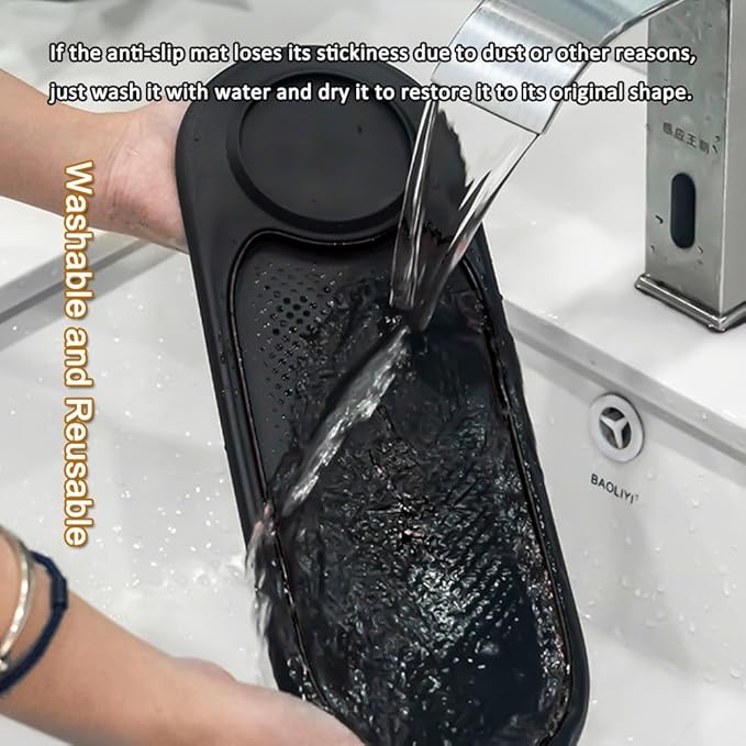 Tumecos Car Non-Slip Pad for Car Dashboard,Dashboard Mat for Car Dashboard Accessories,Dash Cell Phone Mount,Non-Slip Mat Can Hold Cell Phone, Keys, Sunglasses