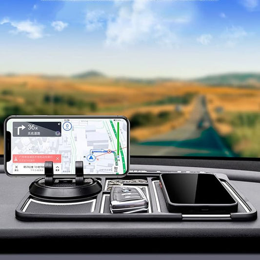 Tumecos Car Non-Slip Mat for Car Dashboard,Dashboard Mat for Car Dashboard Accessories,Dash Cell Phone Mount,Non Slip Pad Can Hold Cell Phone, Keys, Sunglasses