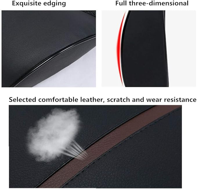 ZHONGLI Memory Foam Lumbar Support Pillow-Middle/Lower Back Support Cushion-Used for car Seats, Office Chairs, recliners, etc. (Khaki)