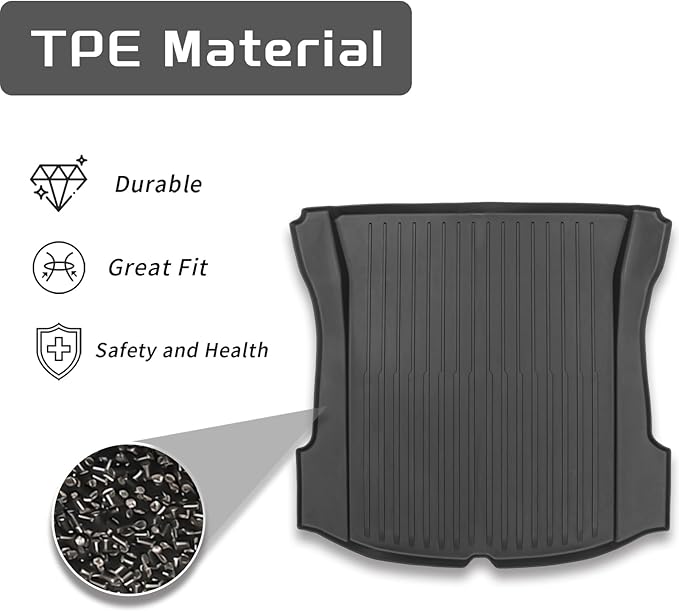 All Weather Cargo Liners for Tesla Model 3 Trunk Mats,Front and Rear Trunk Tray Mats Protector 2021 2022 2023 Accessories