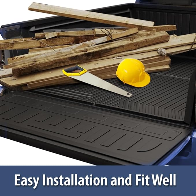 DOTCOM TPE Truck Bed Mat Compatible with Toyota Tacoma 2005-2023/Fit 5ft (60") Short Bed Models, Not Fit 6ft (72") Long Bed Models,All Weather Protection Floor Liners,alfombras para carro 1PC