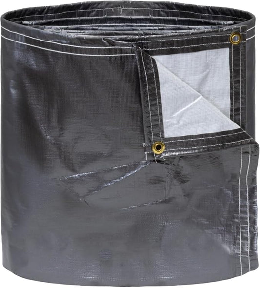 Tarps Heavy Duty Waterproof 12x24 FT, Extra Thick 12 Mil Large Tarps with Grommets and Reinforced Edges,UV Resistant,Tear&Fade Resistant, Silver/White Multipurpose Cover for Home Boats Cars Camping