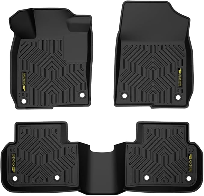 DOTCOM TPE Floor Mats Compatible with Honda Civic 2022-2025/Acura Integra 2023-2025, for Rear Seats W/O USB Ports, All Weather Full Cover Protection 1st & 2nd Row,alfombras para carro 3PCS