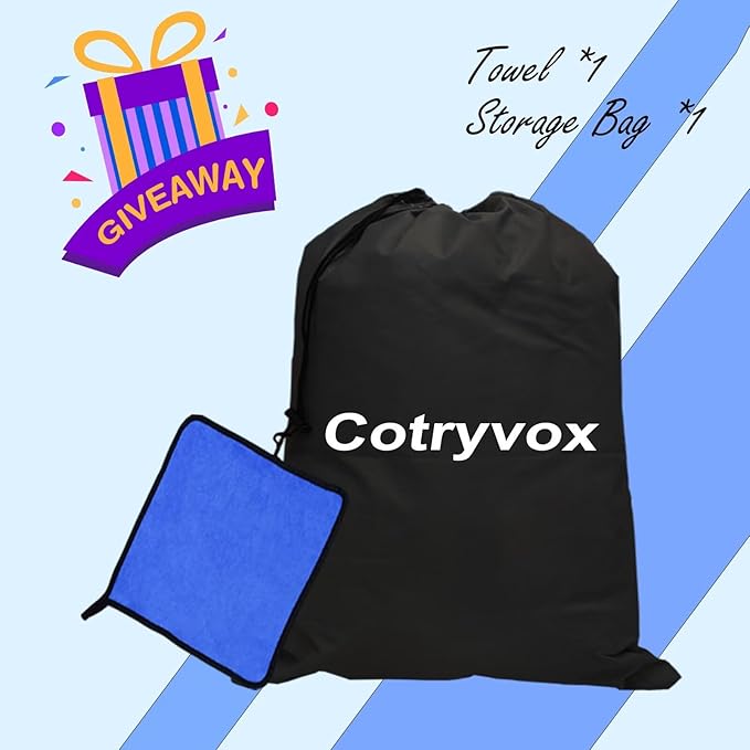 Heavy Duty Truck Cover Waterproof All Weather. 100% Waterproof Pickup Truck Cover Sun & Rain Protector. Custom Fit Ford F-Series, Chevy Silverado, Ram Pickup, etc. (Length: 229-242 inches)