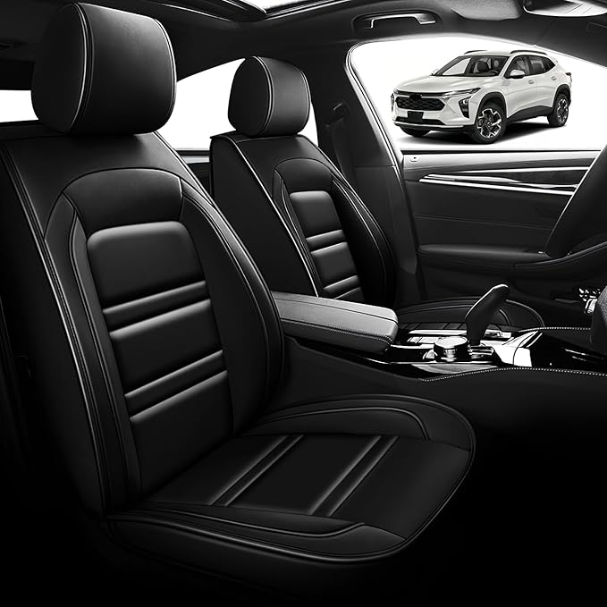 Seat Cover for Chevy trax 2015-2025 | Car Seat Covers Front Seats, Waterproof Seat Protectors, Automotive Front Seat Covers (Front Seat, Black)
