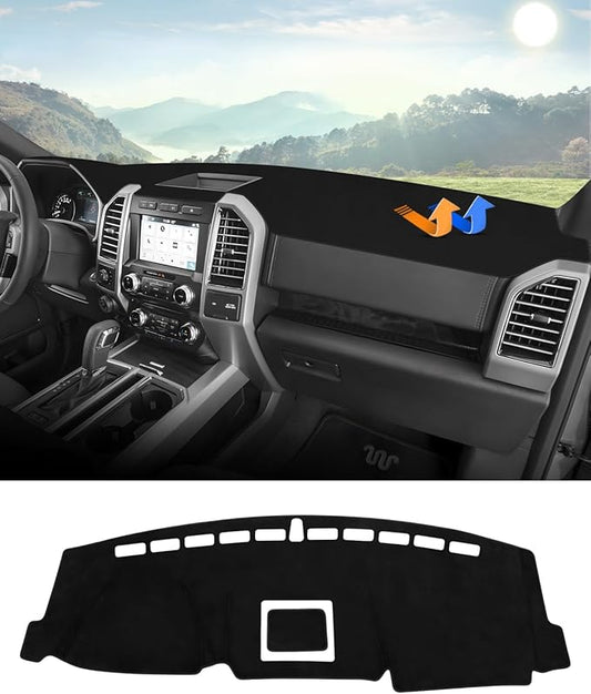 Autorder Dashboard Cover Mat for 2018-2021 Ford Expedition Accessories Dash Cover Flannel Dash Mat Sunshade Glare UV Rays Protector