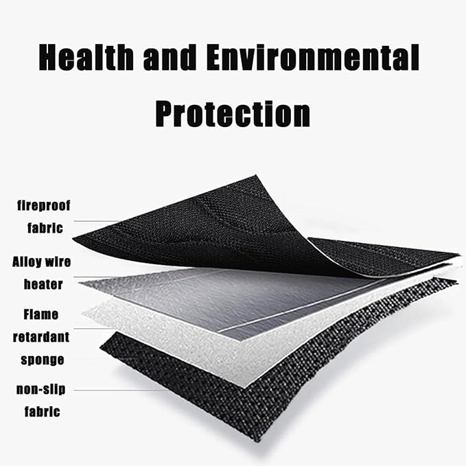 Warm and Cosy Car seat Cushion Easy to Install and Detachable Essential for Long Distance Driving in Winter,Two-Seater