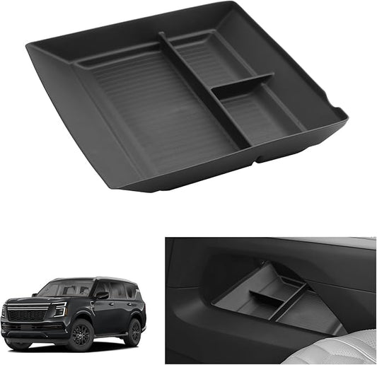 LUWU Lower Organizer Tray Compatible with 2025 2026 Armada SV/SL/Platinum Center Console Armrest Organizer Insert Tray 2025 2026 Armada Accessories Black