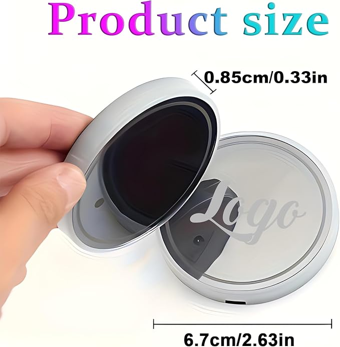 2PCS Personalized Led Cup Holder Lights for Car Custom Car Light Up Coasters for Drinks with Logo Customized Led Car Coasters Accessories 7 Colors