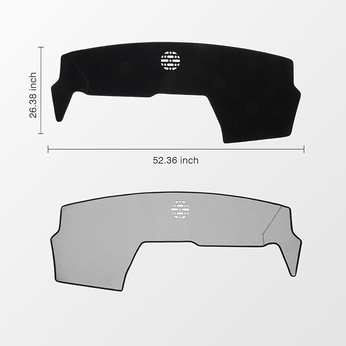 KUST Car Dash Cover for BMW X3 2025 2026 Polyester Dashboard Cover Dash Carpet Non-Slip Dash Protector Interior Accessories for X3 Custom Fit Dash Mat Sunshade Windshield No Glare Black