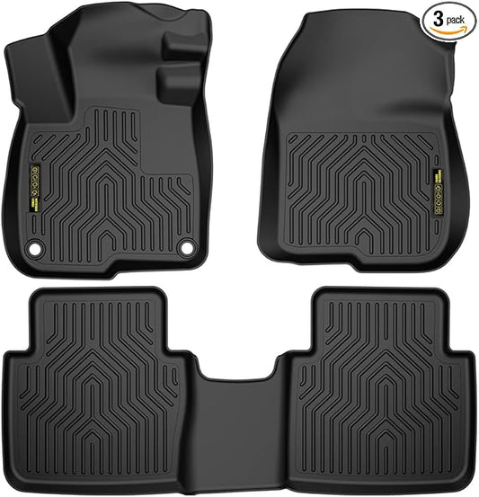 DOTCOM TPE Floor Mats Compatible with Honda CR-V 2017-2022/CR-V Hybrid 2017-2022 Floor Liners, All Weather Protection 1st & 2nd Row Truck Mats Cargo Liner Accessories,alfombras para carro 3PCS