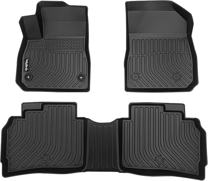 Wailtnb-Car Floor Mats for Chevrolet Malibu 2016-2025 All Weather Floor Mats for Chevy Malibu Car Mats TPE Waterproof Full Set Car Accessories Black 2025