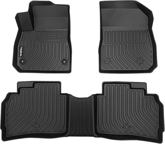 Wailtnb-Car Floor Mats for Chevrolet Malibu 2016-2025 All Weather Floor Mats for Chevy Malibu Car Mats TPE Waterproof Full Set Car Accessories Black 2025