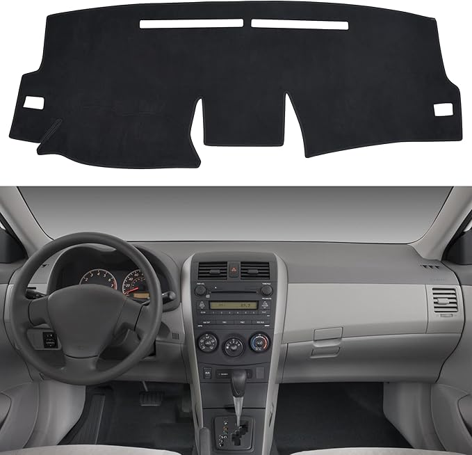 SPEEDWOW Dashboard Dash Board Cover Mat Carpet Compatible with Toyota Corolla 2009-2013