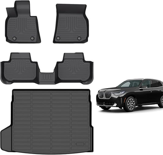 for BMW X3 Floor Mats 2025(M50/30 xDrive), TPE All Weather Car Floor Mats Cargo Liner Custom Full Set for BMW X3 Accessories 2025