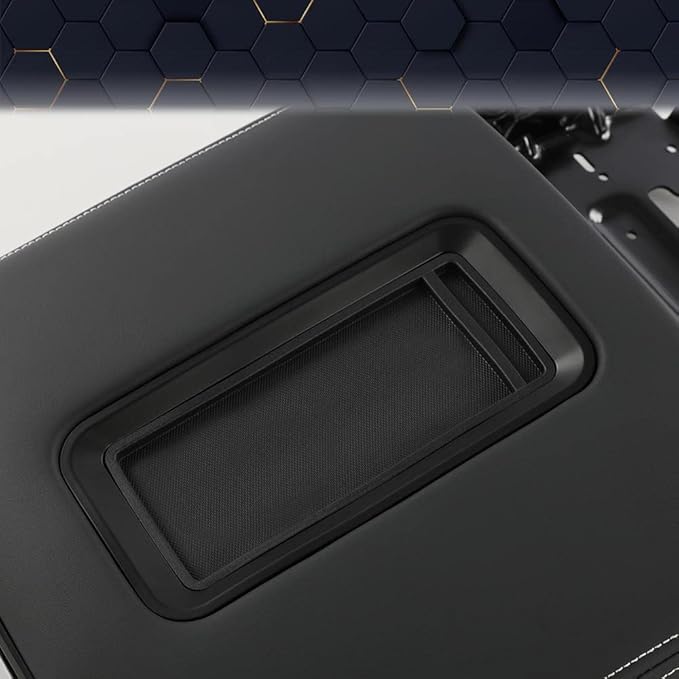 PIT66 Center Console Armrest Lid Compatible with Chevy Tahoe/Suburban/GMC Yukon/Yukon XL 2015-2019 Console Cover Armrest Lid Brown 0227083AA L0227083AA Black