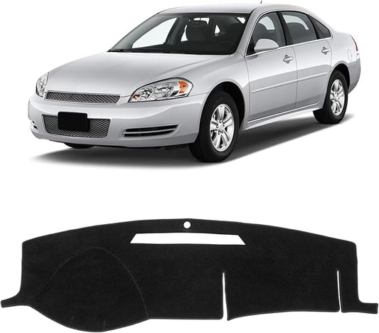 KUST Car Dash Cover for Chevy Chevrolet Impala 2006-2013/Impala Limited 2014-2016 Non-Slip Dashboard Cover Interior Accessories for Impala Custom Fit Dash Mat Sunshade No Glare Black