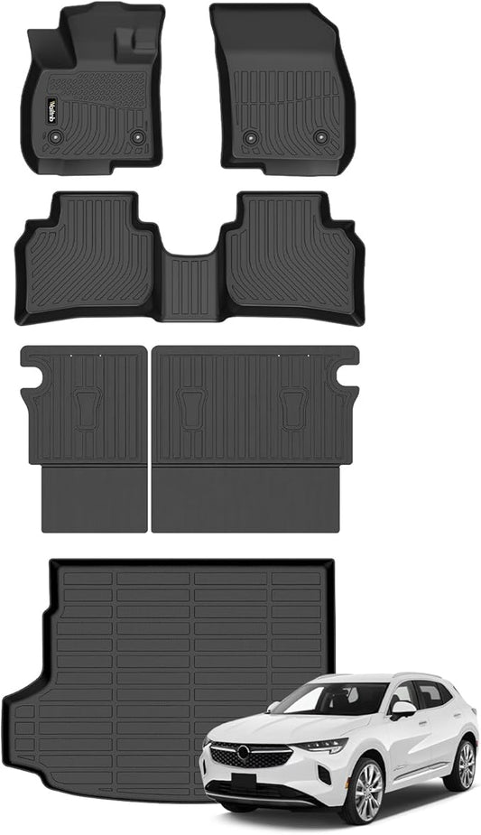 Wailtnb- for Buick Envision 2021-2025 2026 Floor Mat Cargo Liner All Weather Floor Liner Car Mat for Envision Custom Fit Automotive Full Set Accessories