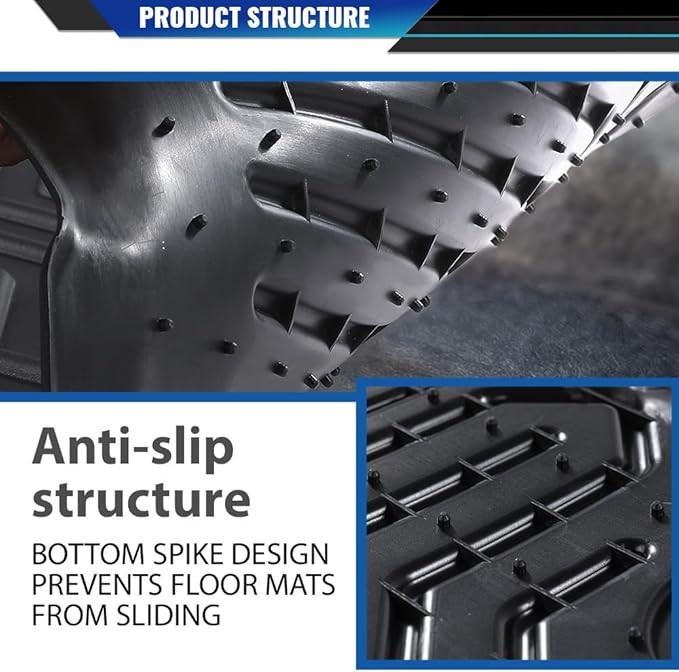 DOTCOM TPE Floor Mats Fit Honda Pilot 2023 2024 2025,All Weather Custom Fit Full Cover Protection 1st & 2nd & 3rd Row Truck Mats Cargo Liner Accessories,alfombras para carro 4PCS