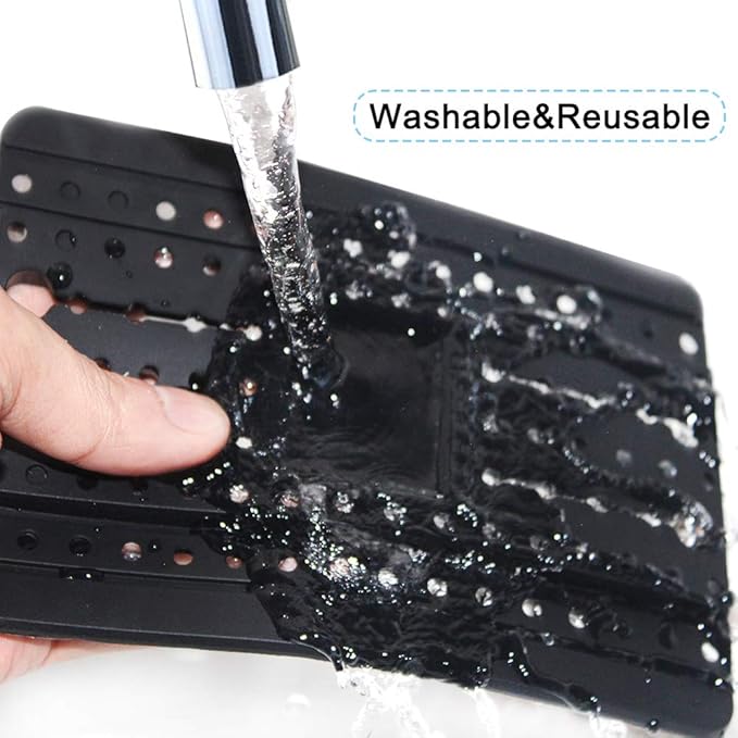 Phone Holder for Car with Air Vent Brush, Universal Silicone Car Cellphone Mount Antislip Vehicle Mobile Phone GPS Mounting Mat