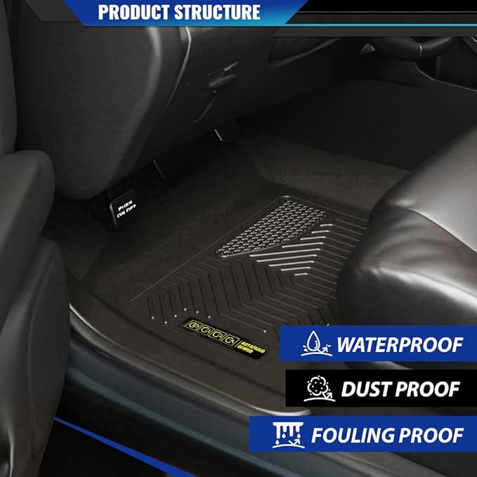 DOTCOM TPE Floor Mats Fit Chevy Cruze 2017, All Weather Custom Fit Full Cover Protection 1st & 2nd Row Truck Mats Cargo Liner Accessories,alfombras para carro 3PCS