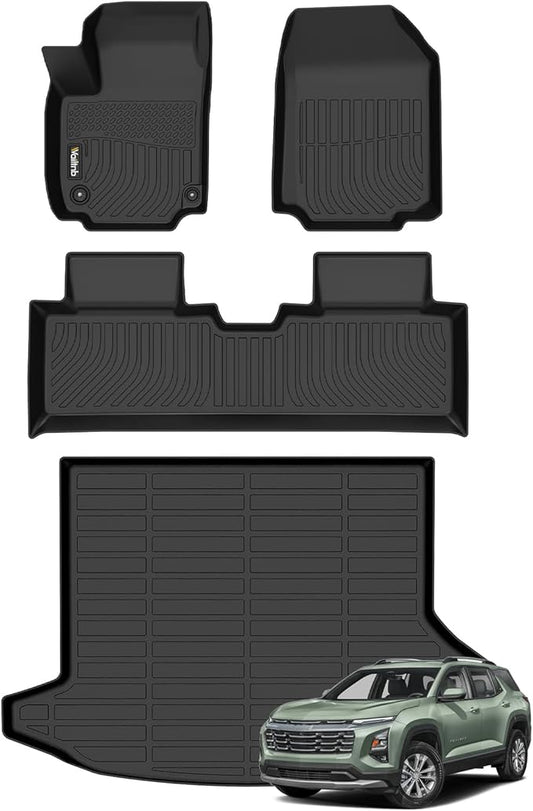 Wailtnb-All Weather Floor Mats for Chevrolet Equinox 2025-2026 (Not EV)& GMC Terrain 2025 Custom Fit Cargo Mat Car Mat Durable Automotive Liner for Chevy Equinox Accessories